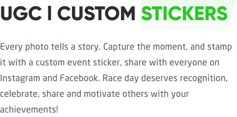 UGC custom stickers description